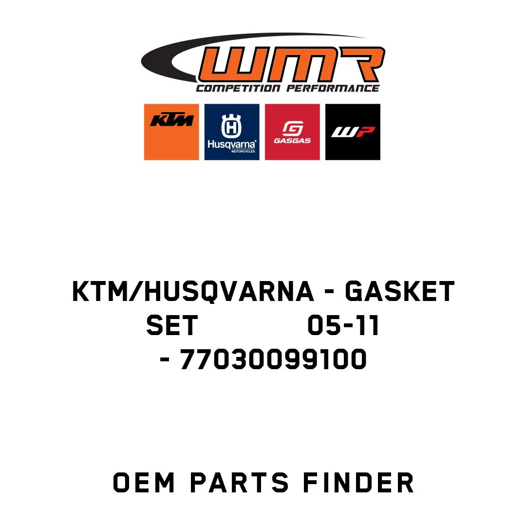 KTM/Husqvarna - GASKET SET             05-11 - 77030099100