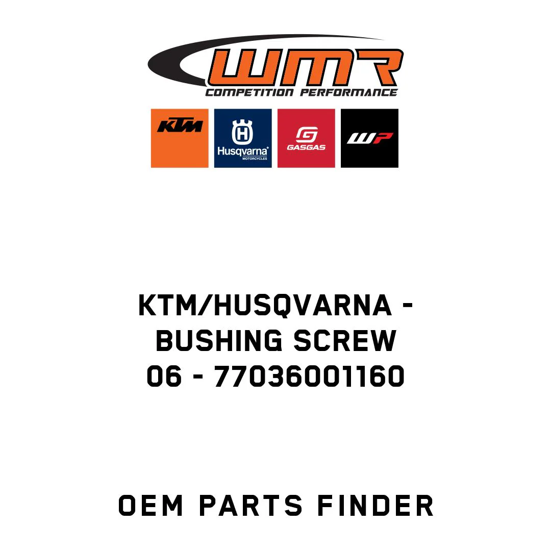 KTM/Husqvarna - BUSHING SCREW               06 - 77036001160