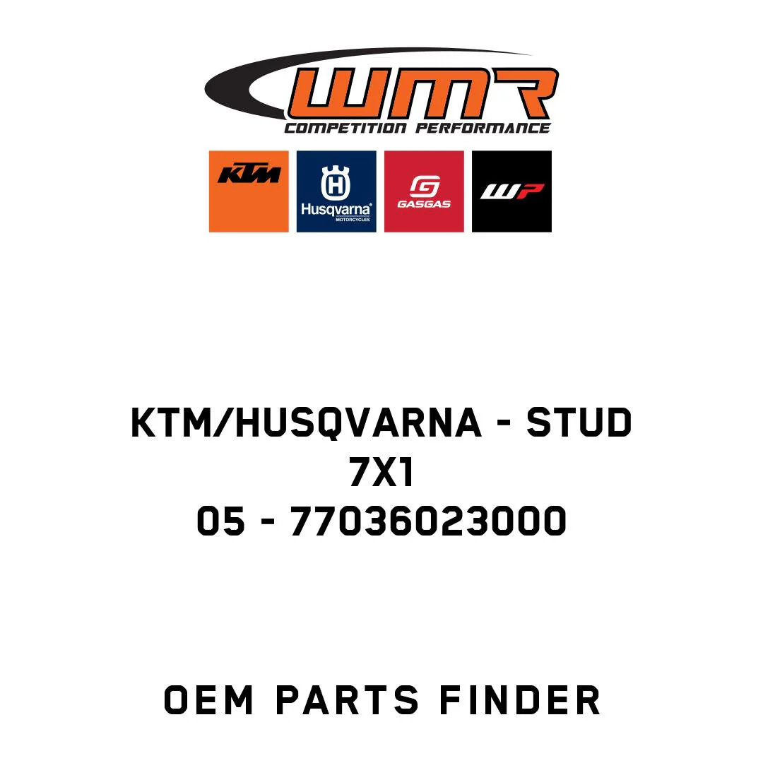 KTM/Husqvarna - STUD 7X1                    05 - 77036023000