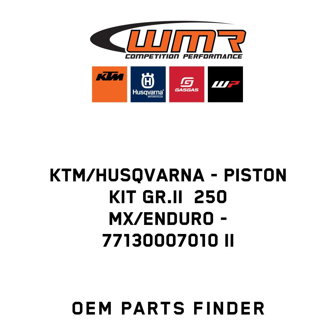 KTM/Husqvarna - Piston kit Gr.II  250 MX/Enduro - 77130007010 II