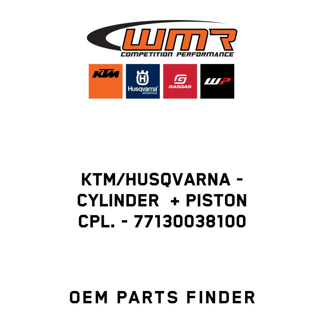KTM/Husqvarna - CYLINDER  + PISTON CPL. - 77130038100