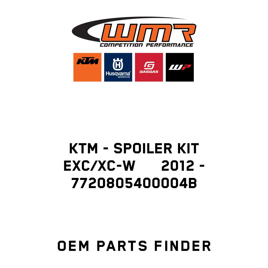 KTM - SPOILER KIT EXC/XC-W      2012 - 7720805400004B