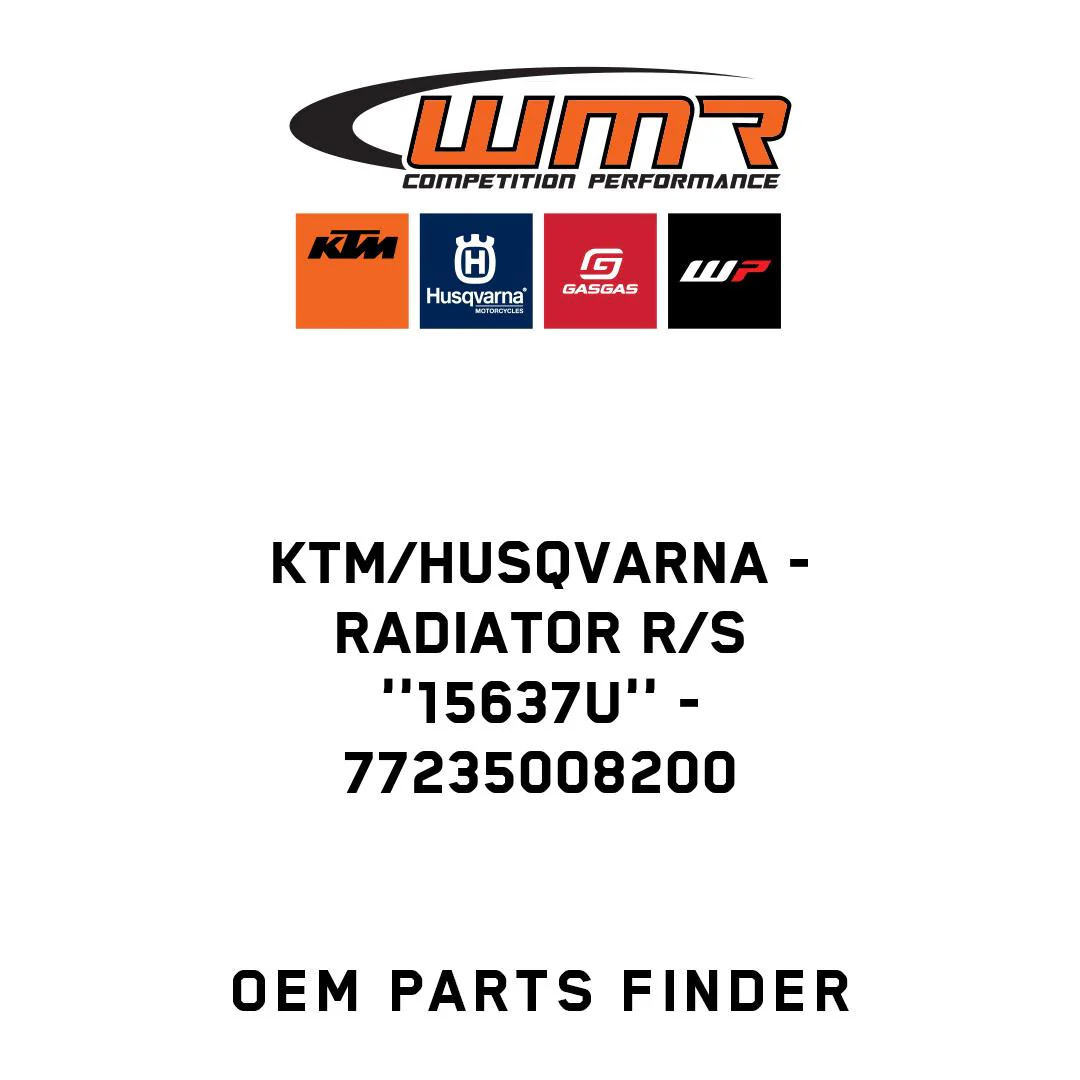 KTM/Husqvarna - RADIATOR R/S ''15637U'' - 77235008200