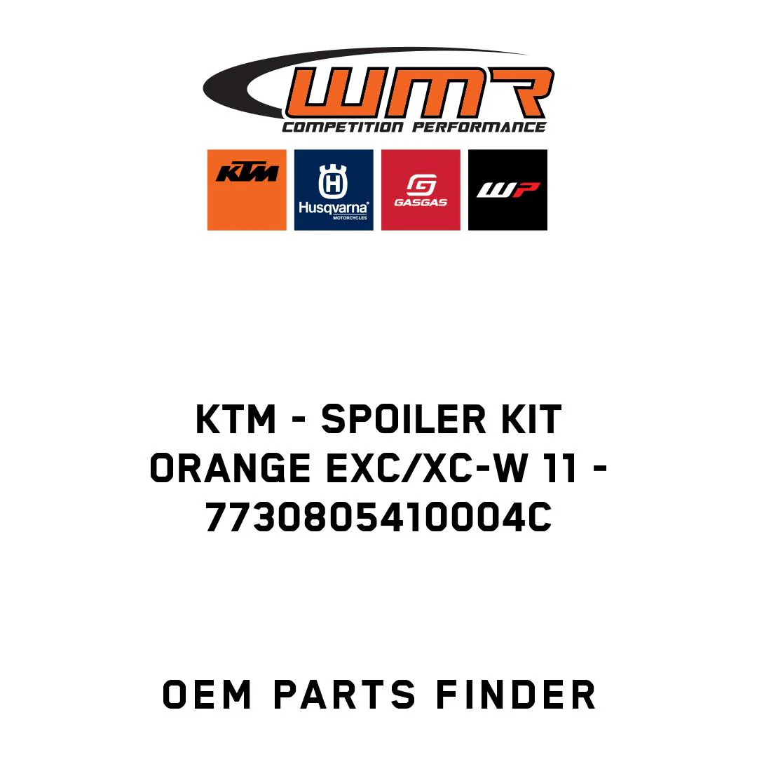 KTM - SPOILER KIT ORANGE EXC/XC-W 11 - 7730805410004C