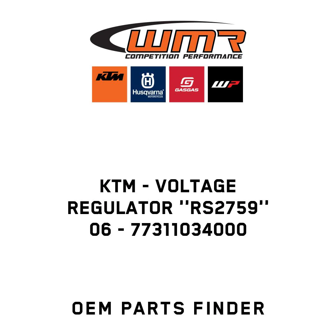KTM - VOLTAGE REGULATOR ''RS2759'' 06 - 77311034000