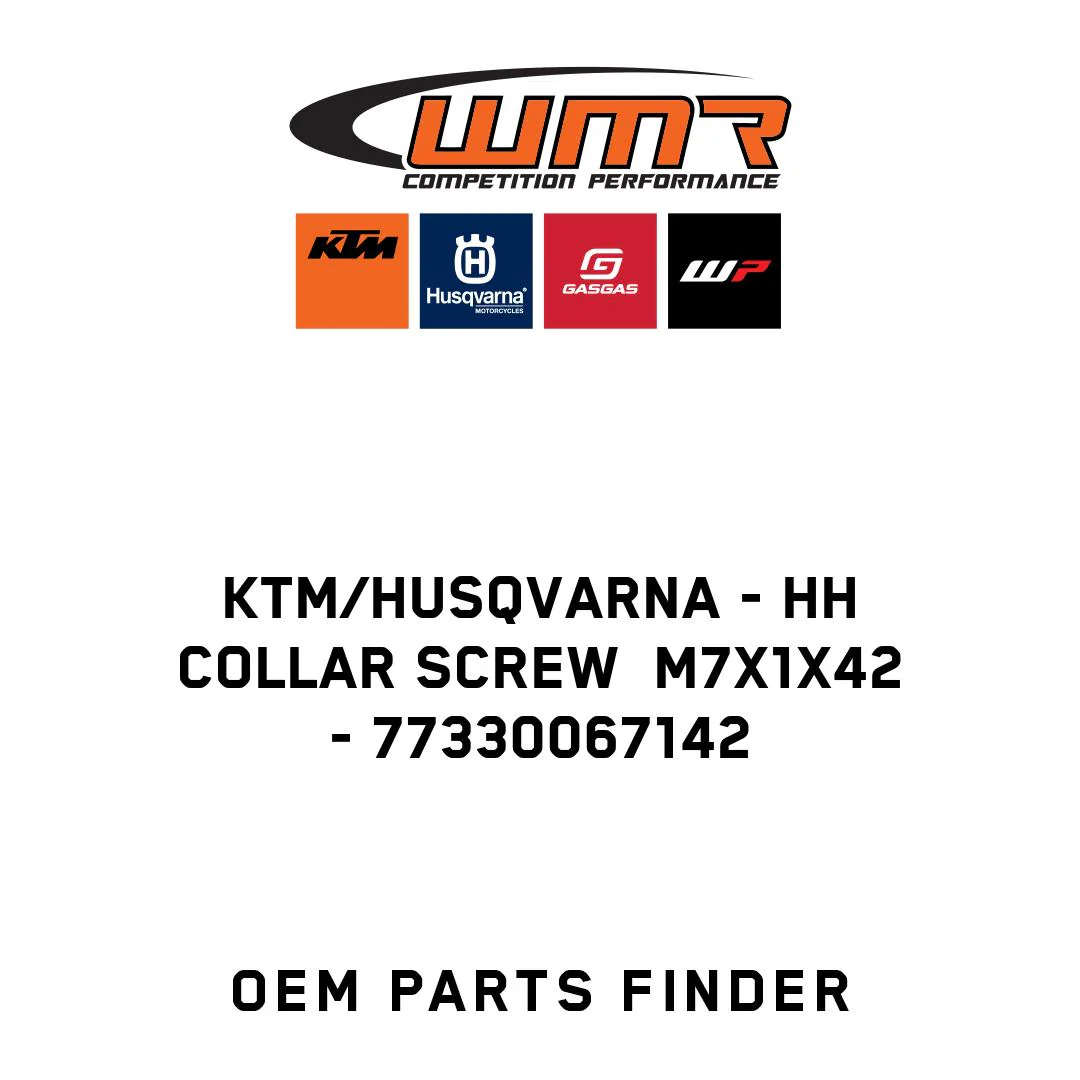 KTM/Husqvarna - HH COLLAR SCREW  M7X1X42 - 77330067142