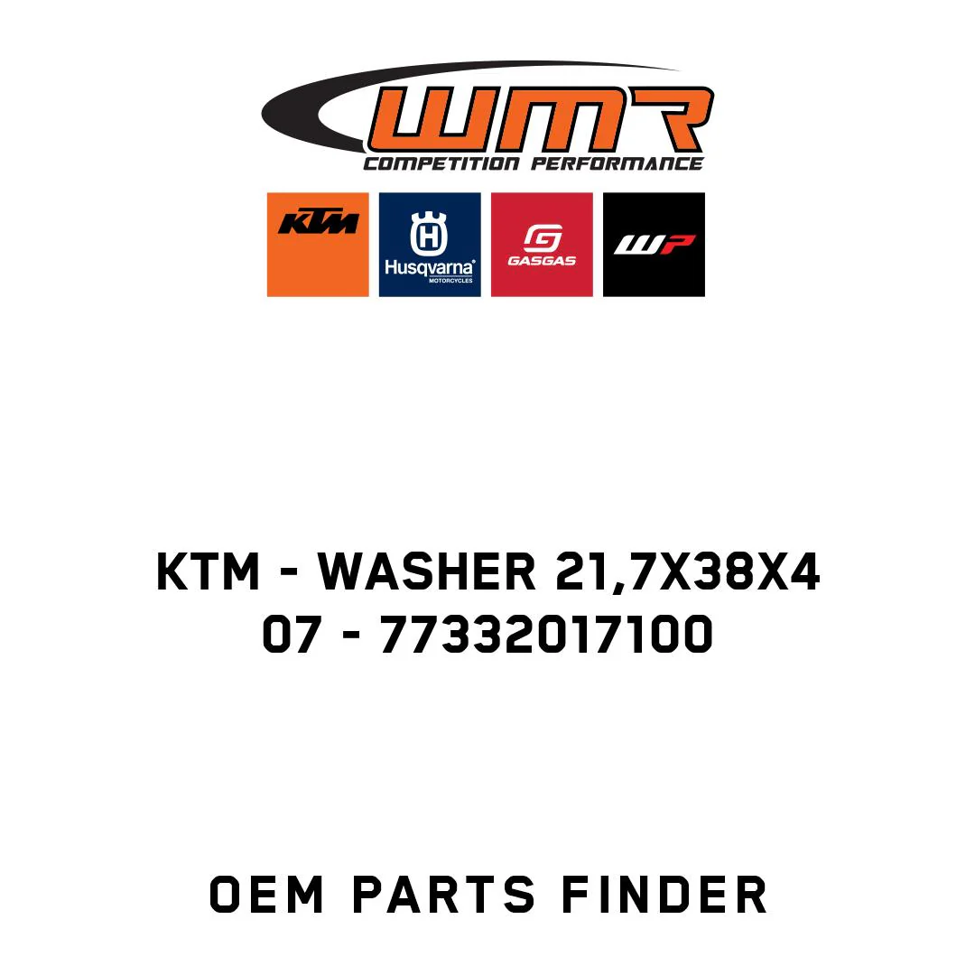 KTM - WASHER 21,7X38X4            07 - 77332017100