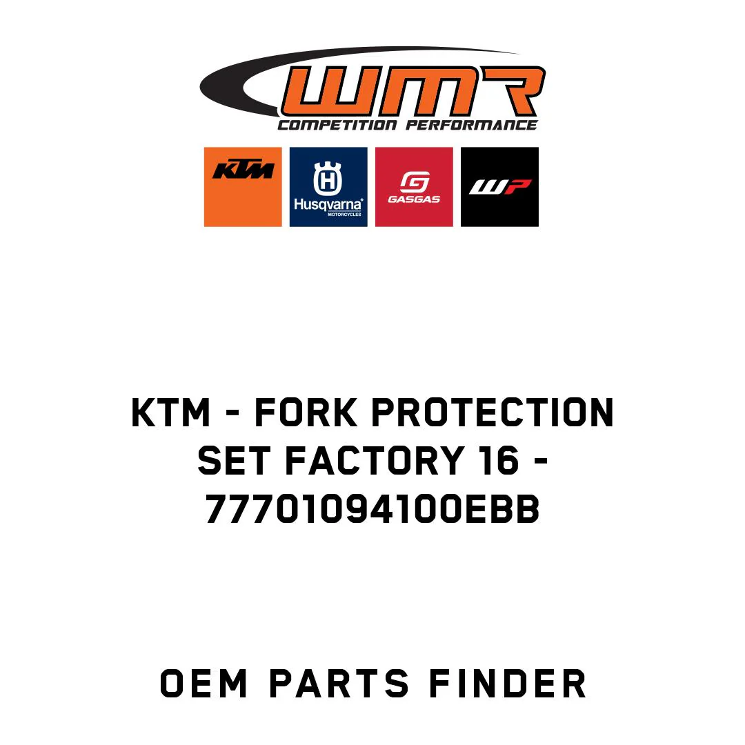 KTM - FORK PROTECTION SET FACTORY 16 - 77701094100EBB