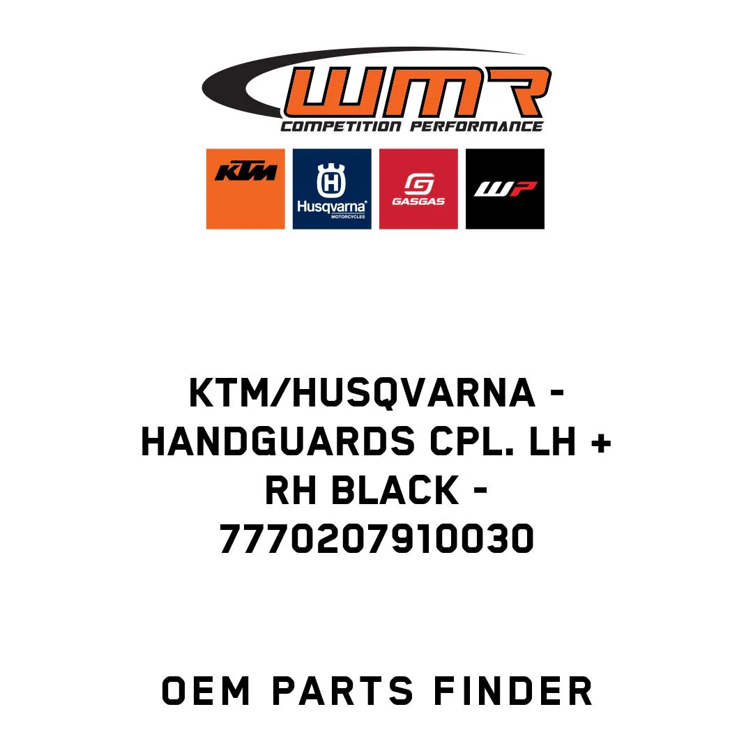 KTM/Husqvarna - HANDGUARDS CPL. LH + RH BLACK - 7770207910030