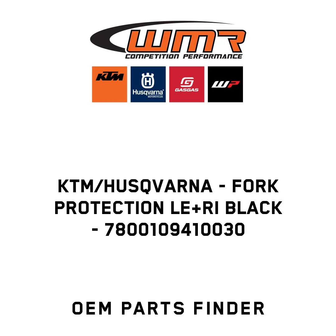 KTM/Husqvarna - FORK PROTECTION LE+RI BLACK - 7800109410030