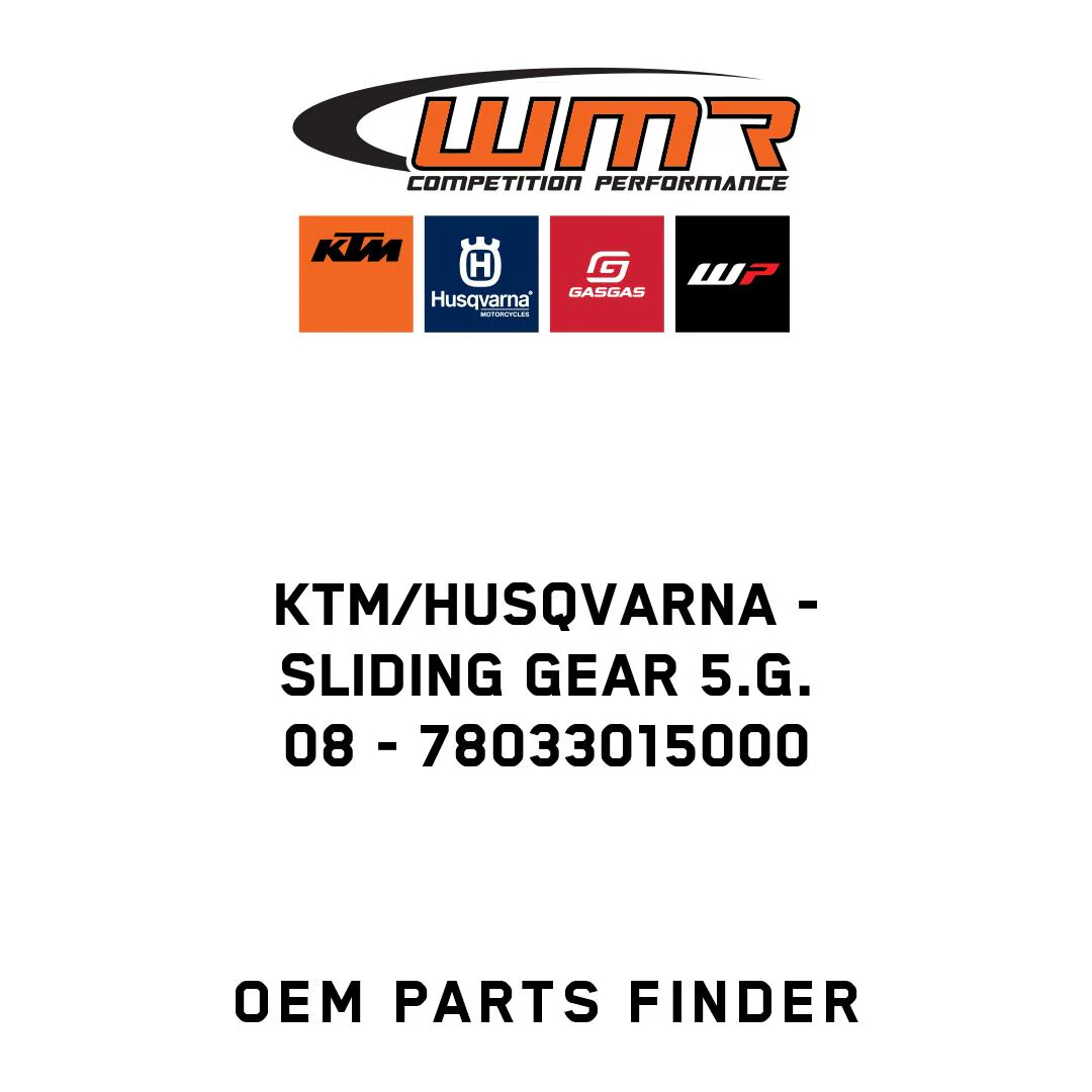 KTM/Husqvarna - SLIDING GEAR 5.G.           08 - 78033015000