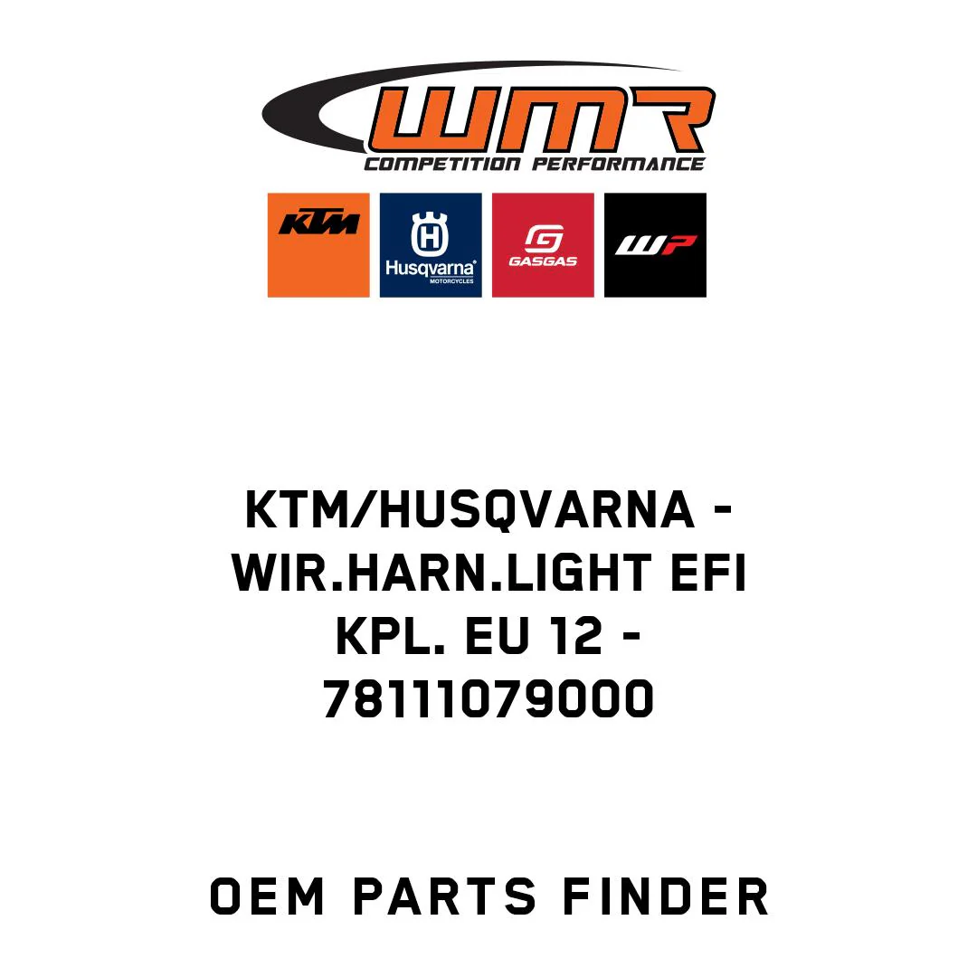 KTM/Husqvarna - WIR.HARN.LIGHT EFI KPL. EU 12 - 78111079000