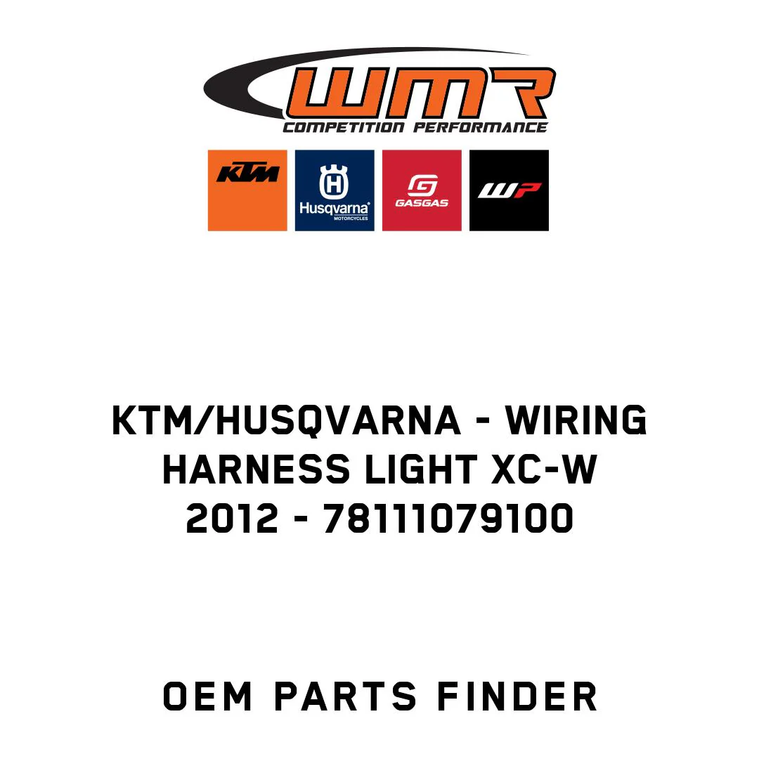 KTM/Husqvarna - WIRING HARNESS LIGHT XC-W 2012 - 78111079100
