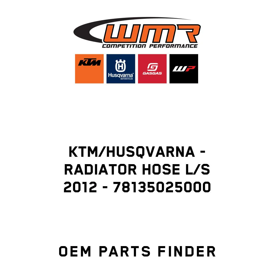KTM/Husqvarna - RADIATOR HOSE L/S      2012 - 78135025000