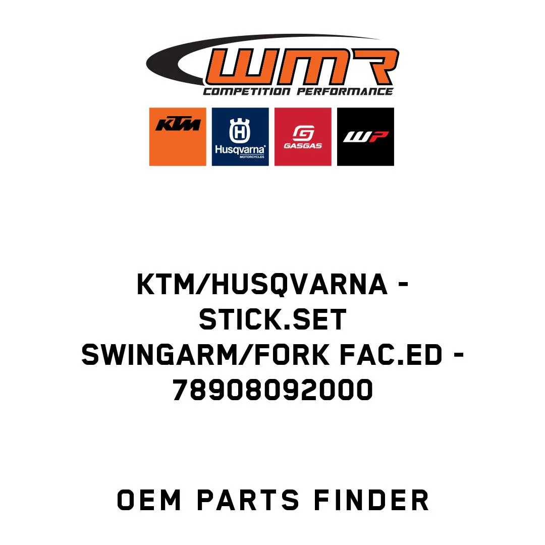 KTM/Husqvarna - STICK.SET SWINGARM/FORK FAC.ED - 78908092000