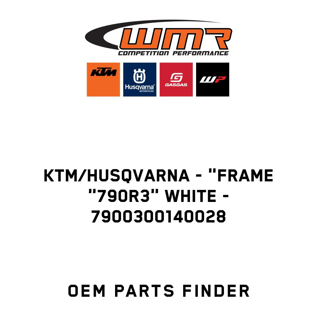 KTM/Husqvarna - "Frame "790R3" white - 7900300140028