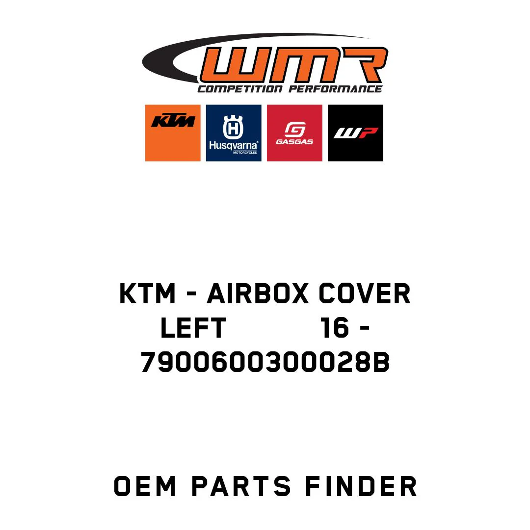 KTM - AIRBOX COVER LEFT           16 - 7900600300028B