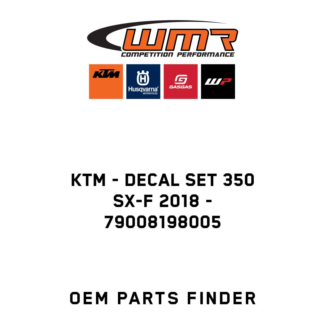 KTM - Decal set 350 SX-F 2018 - 79008198005