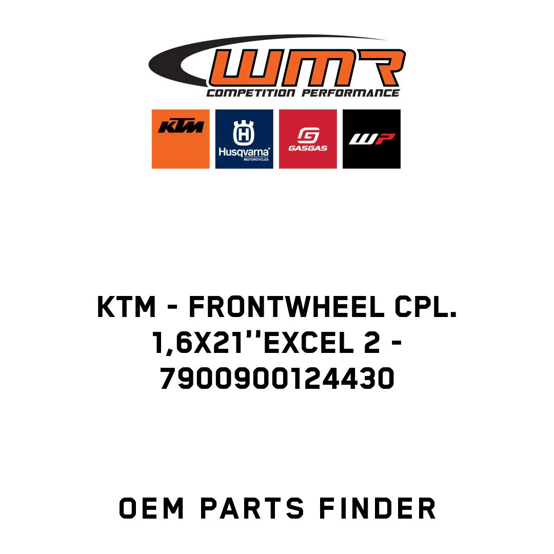 KTM - FRONTWHEEL CPL. 1,6X21''EXCEL 2 - 7900900124430