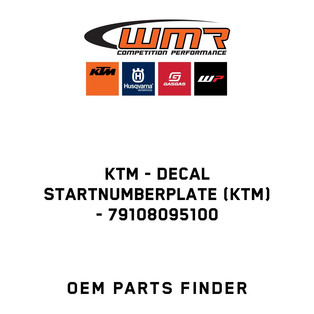KTM - Decal Startnumberplate (KTM) - 79108095100