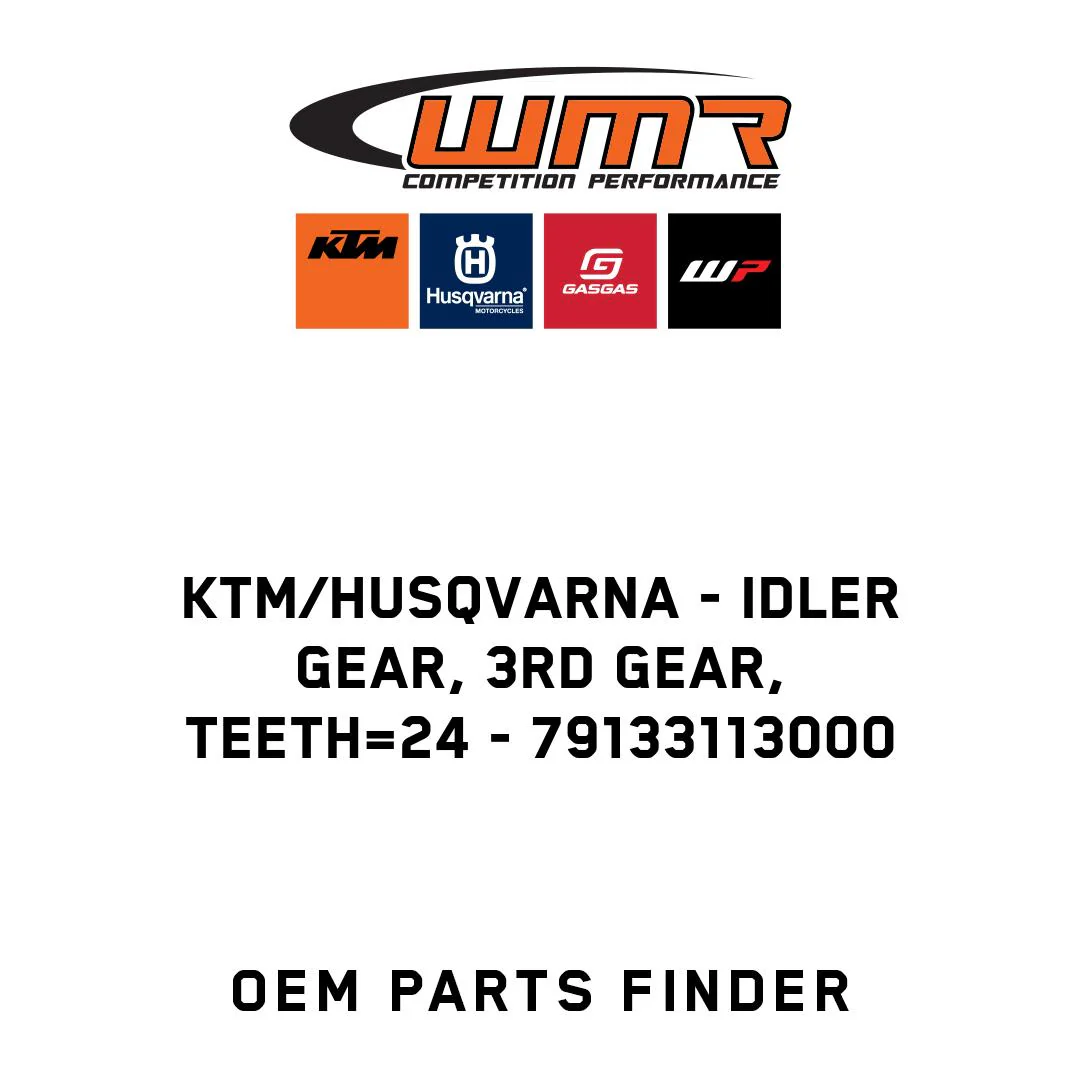 KTM/Husqvarna - Idler gear, 3rd gear, teeth=24 - 79133113000