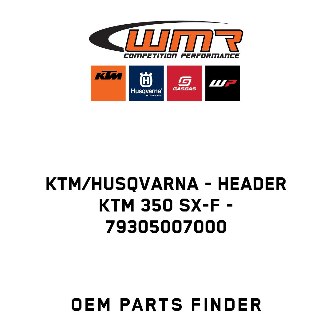 KTM/Husqvarna - Header KTM 350 SX-F - 79305007000