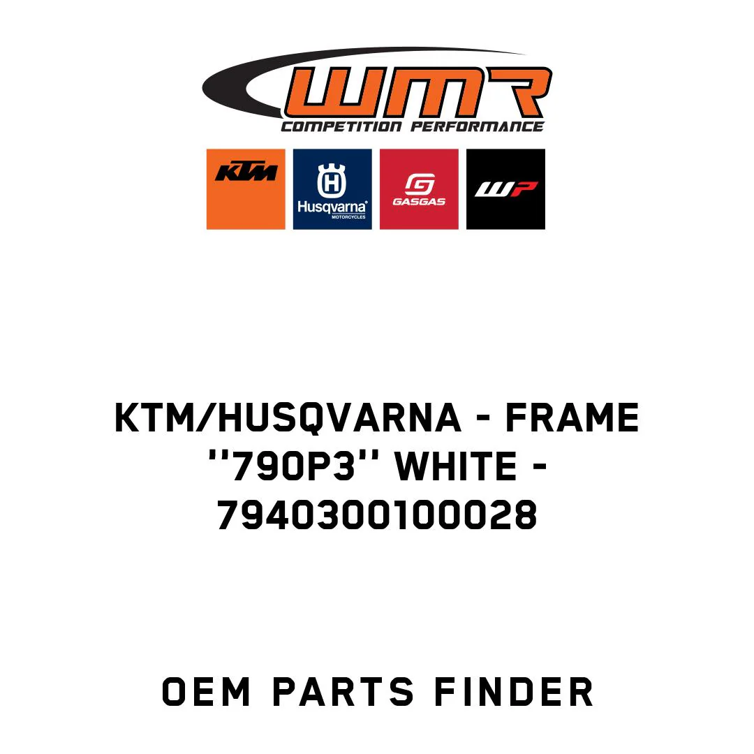 KTM/Husqvarna - FRAME ''790P3'' WHITE - 7940300100028