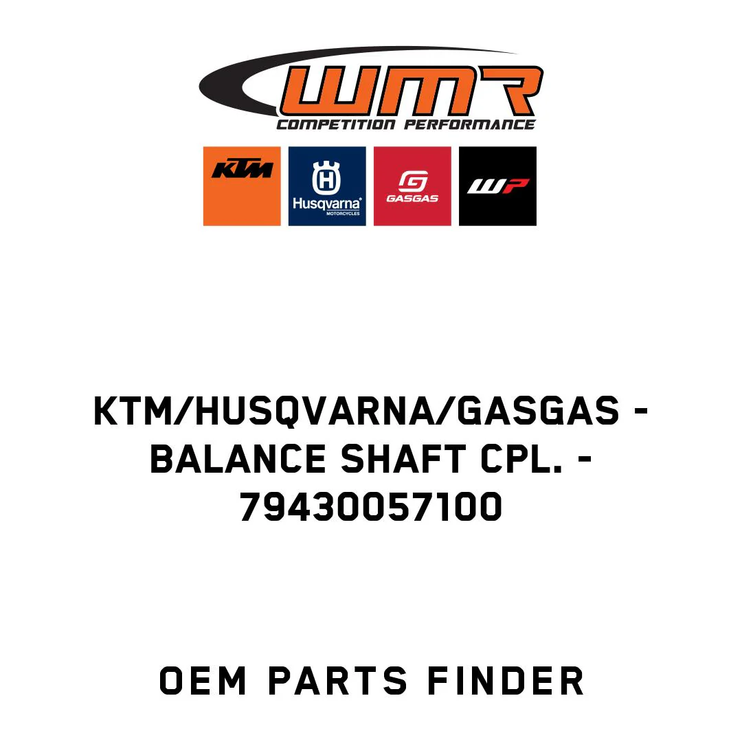 KTM/Husqvarna/GASGAS - Balance shaft cpl. - 79430057100