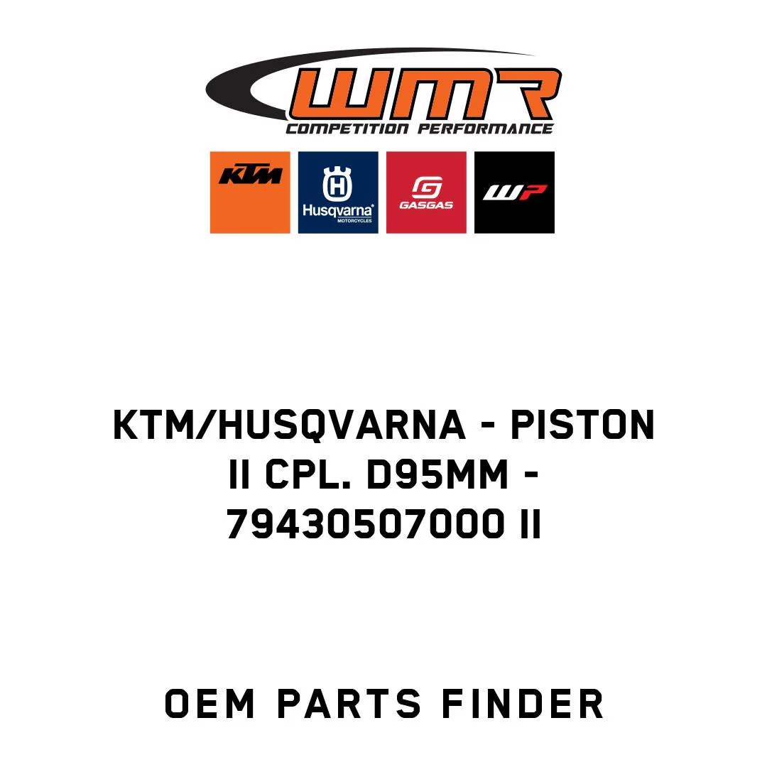 KTM/Husqvarna - PISTON II CPL. D95MM - 79430507000 II