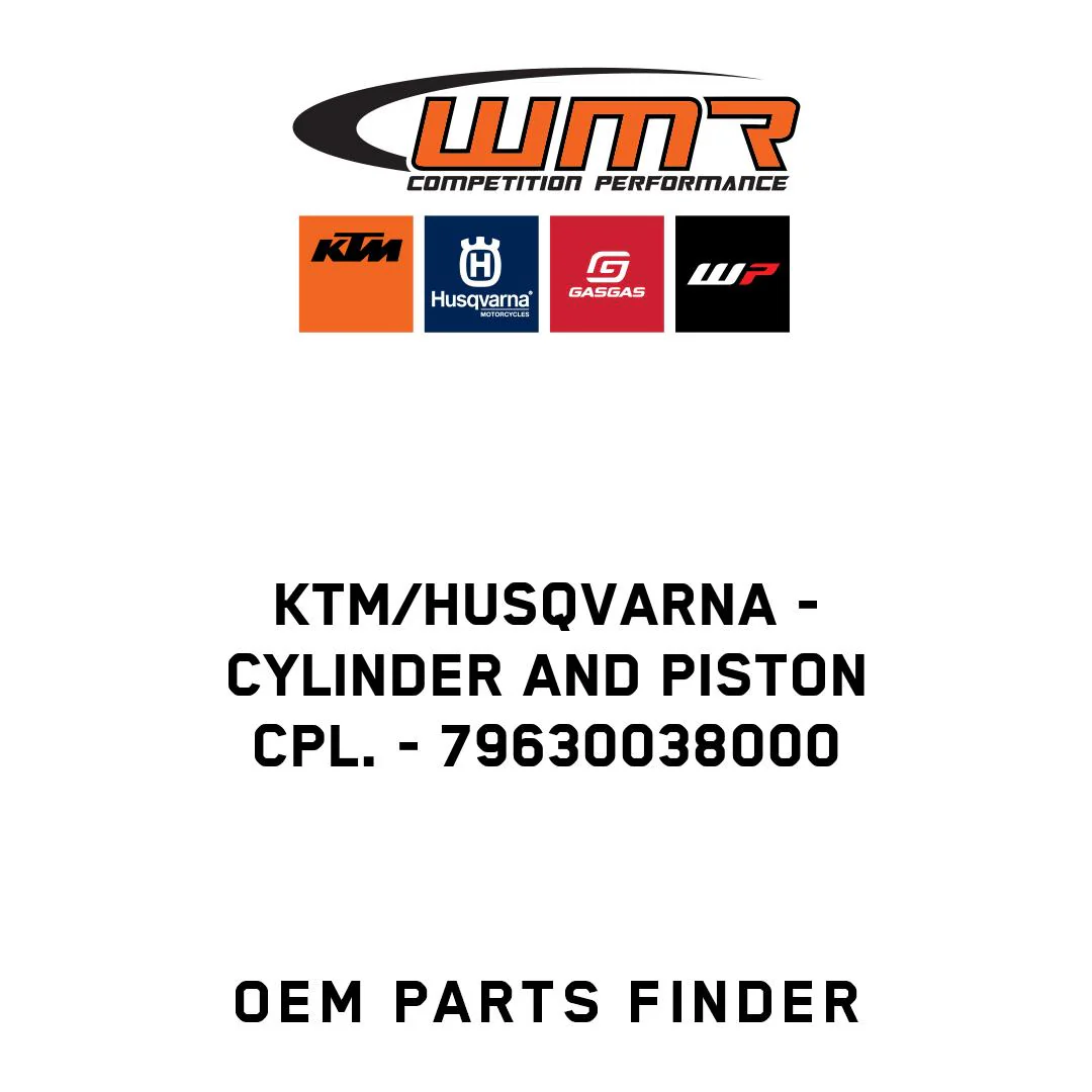 KTM/Husqvarna - CYLINDER AND PISTON CPL. - 79630038000