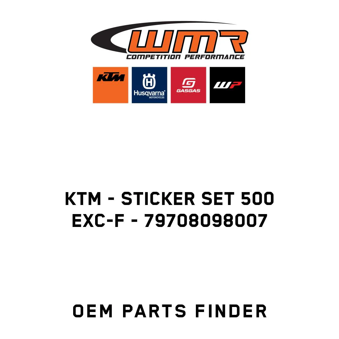 KTM - Sticker set 500 EXC-F - 79708098007