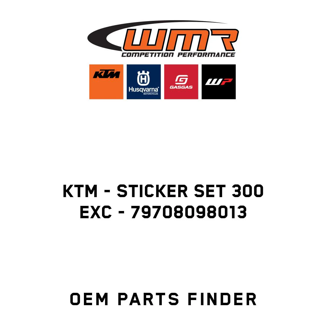 KTM - Sticker set 300 EXC - 79708098013