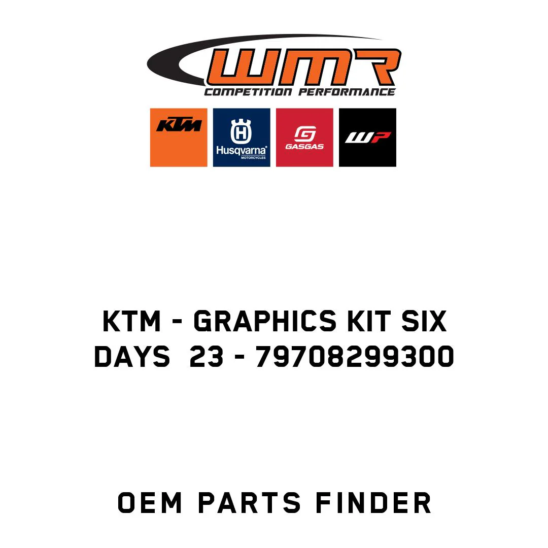KTM - Graphics kit Six Days  23 - 79708299300