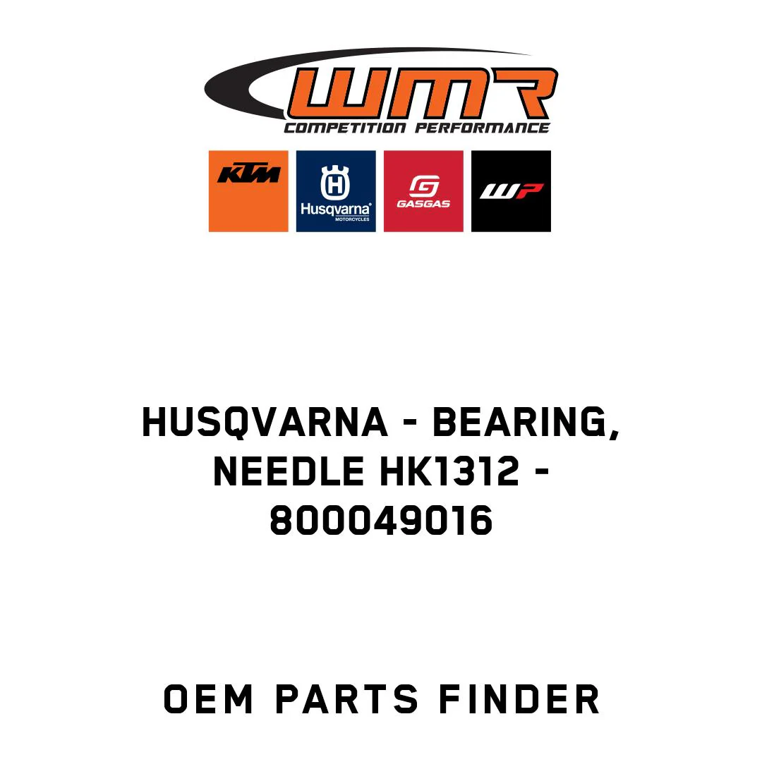 Husqvarna - BEARING, NEEDLE HK1312 - 800049016