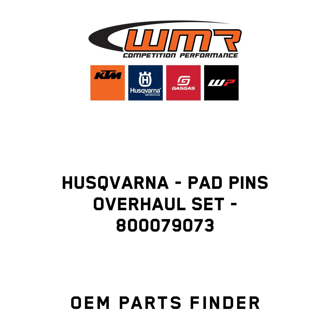 Husqvarna - PAD PINS OVERHAUL SET - 800079073