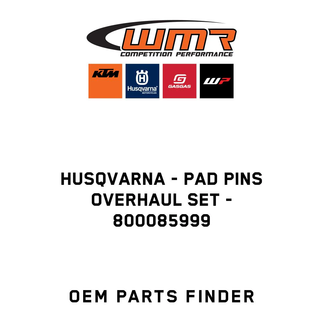 Husqvarna - PAD PINS OVERHAUL SET - 800085999