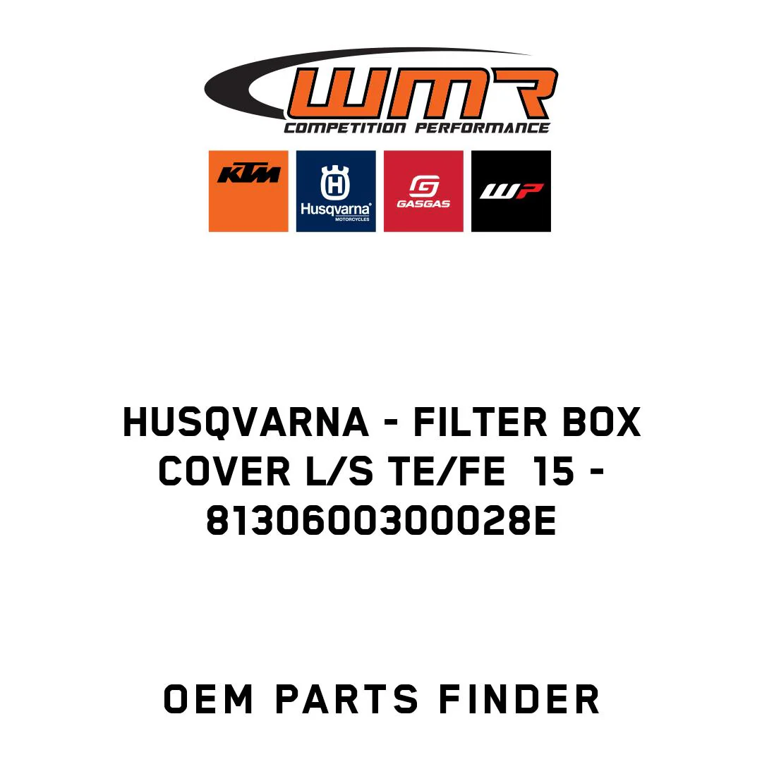 Husqvarna - FILTER BOX COVER L/S TE/FE  15 - 8130600300028E