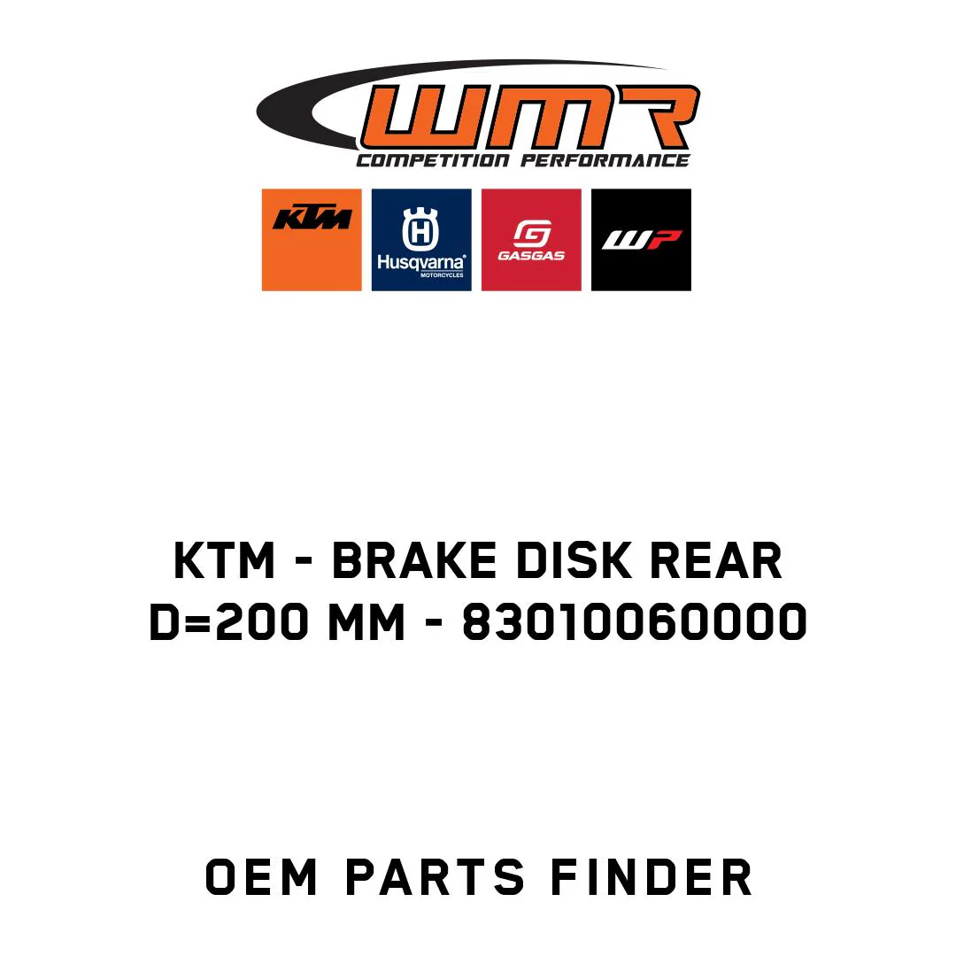 KTM - BRAKE DISK REAR D=200 MM - 83010060000