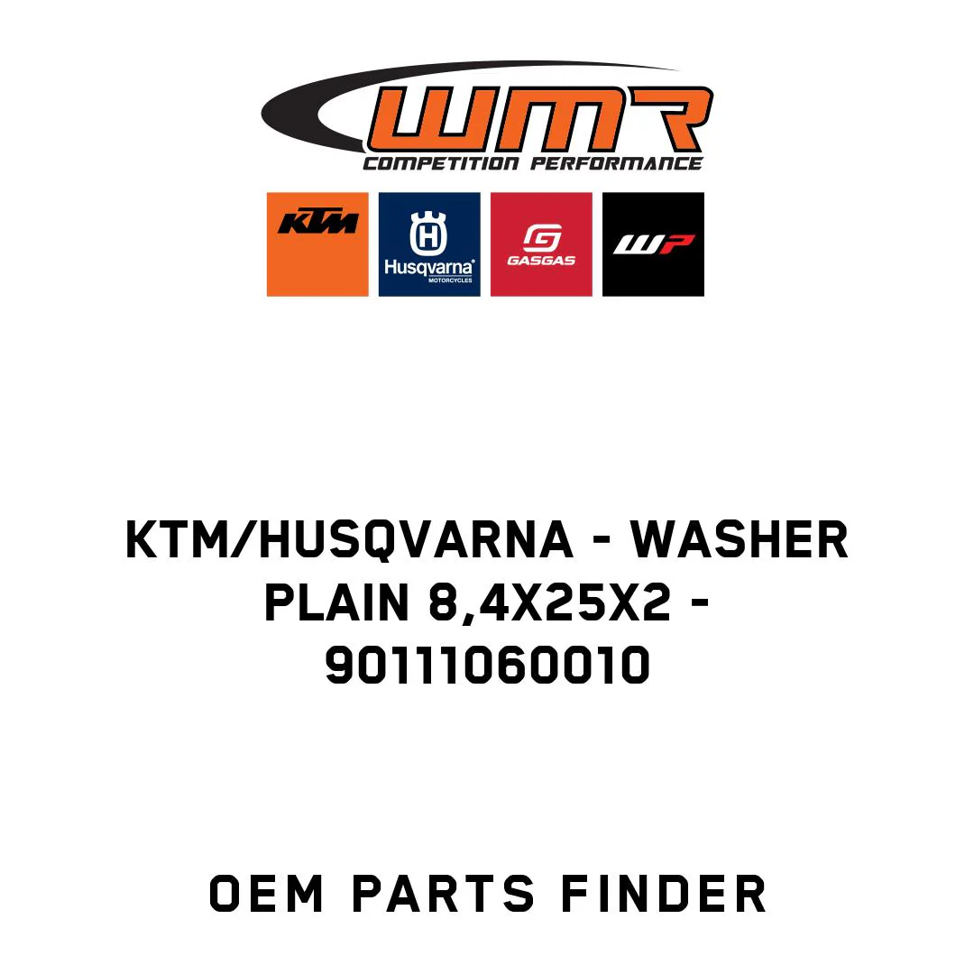 KTM/Husqvarna - WASHER PLAIN 8,4X25X2 - 90111060010