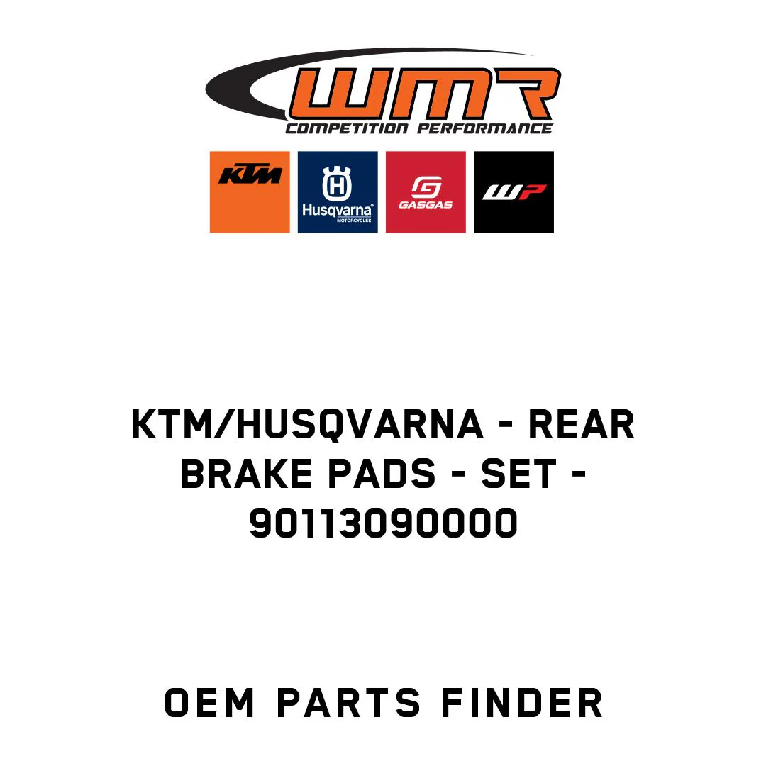 KTM/Husqvarna - REAR BRAKE PADS - SET - 90113090000