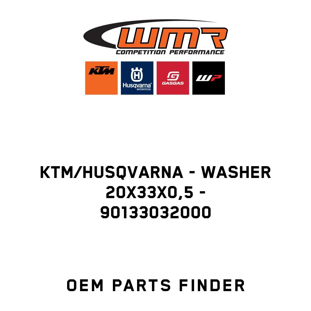 KTM/Husqvarna - WASHER 20X33X0,5 - 90133032000