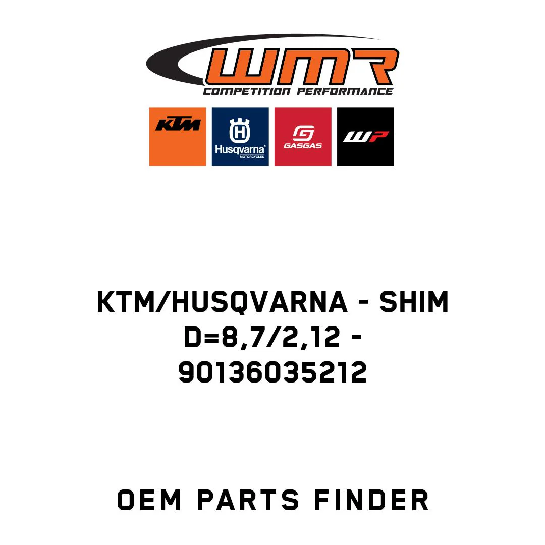 KTM/Husqvarna - SHIM D=8,7/2,12 - 90136035212