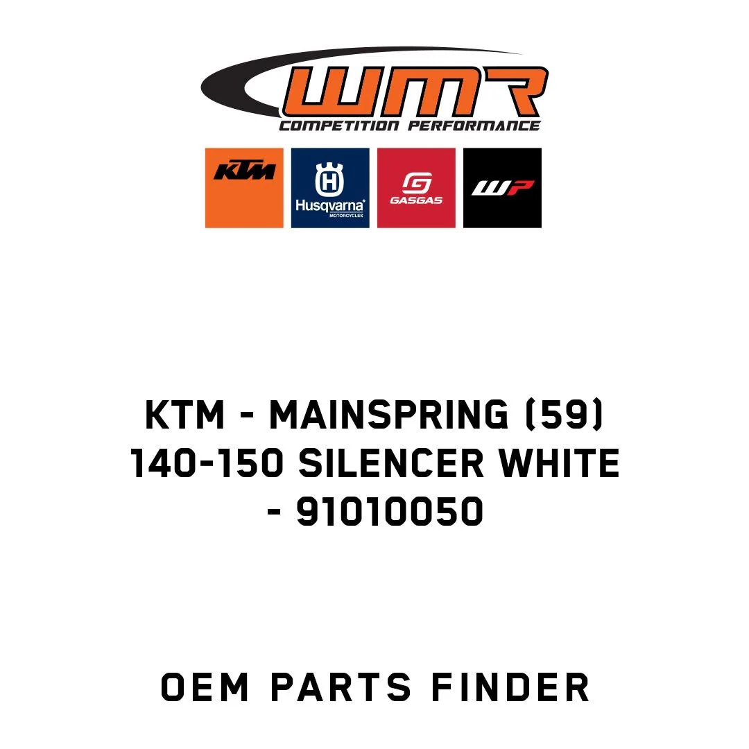KTM - Mainspring (59) 140-150 Silencer white - 91010050
