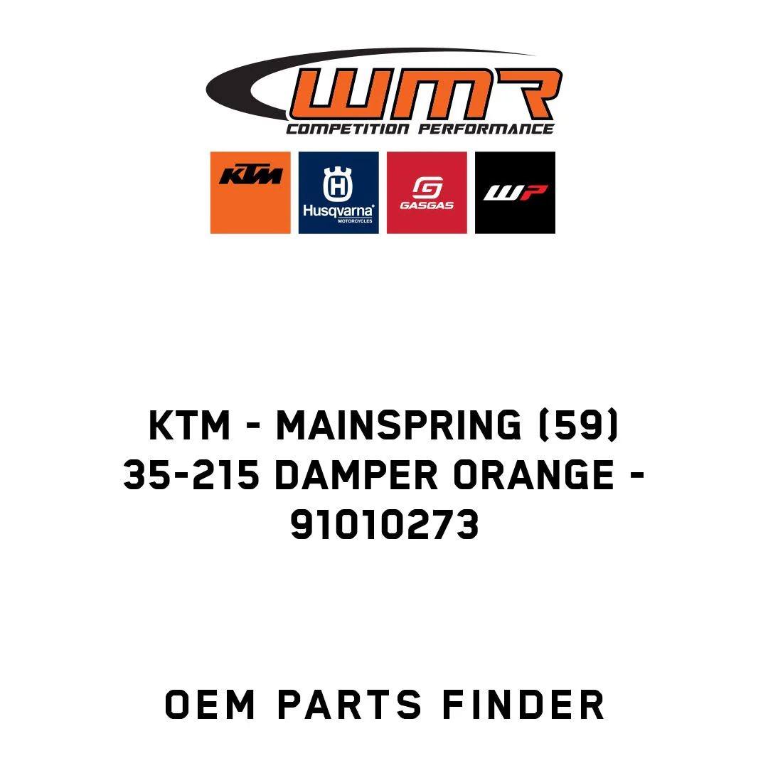 KTM - Mainspring (59) 35-215 damper orange - 91010273