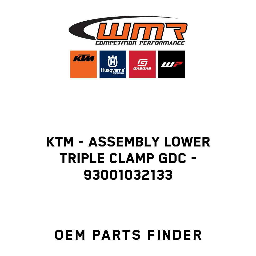 KTM - assembly lower triple clamp GDC - 93001032133