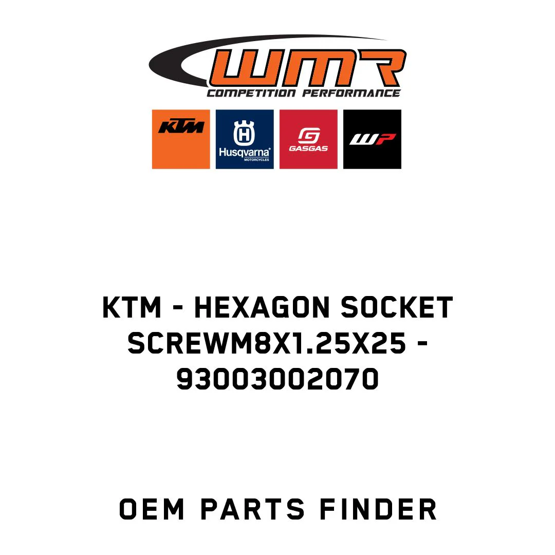 KTM - hexagon socket screwM8X1.25X25 - 93003002070