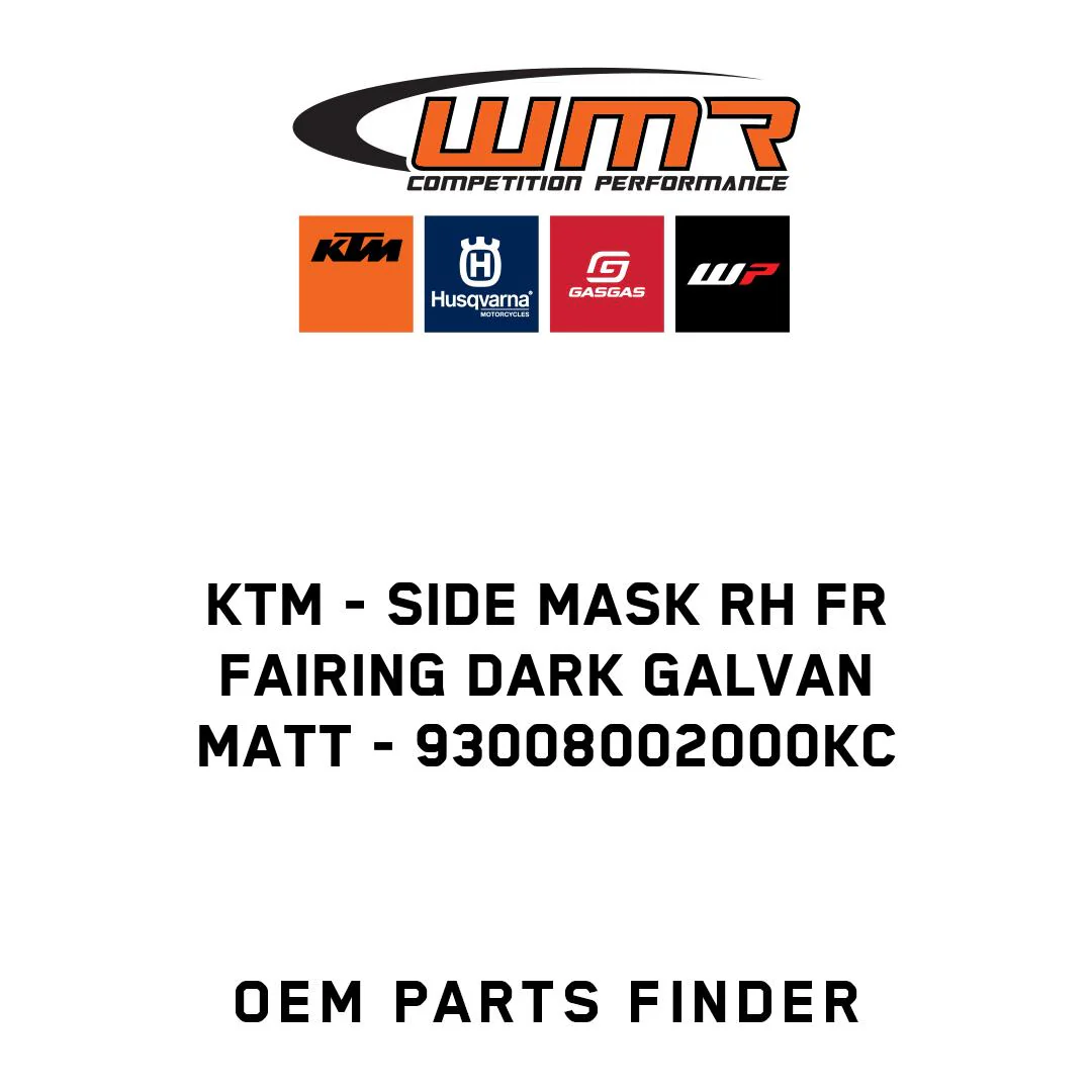 KTM - SIDE MASK RH FR FAIRING DARK GALVAN MATT - 93008002000KC