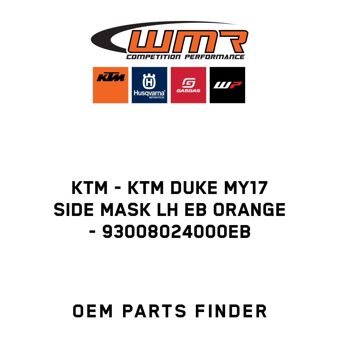 KTM - KTM DUKE MY17 SIDE MASK LH EB ORANGE - 93008024000EB