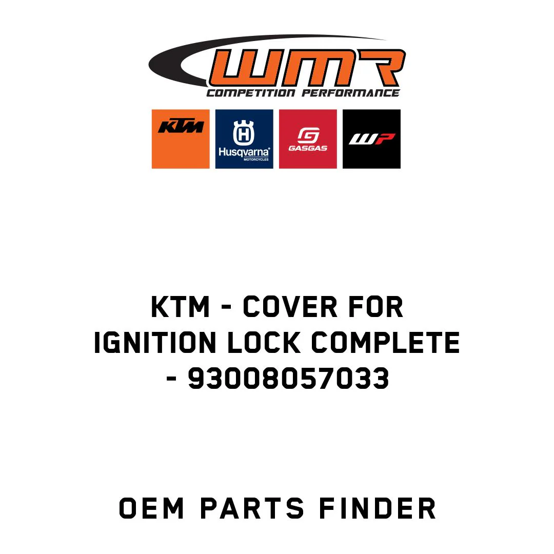 KTM - Cover for ignition lock complete - 93008057033