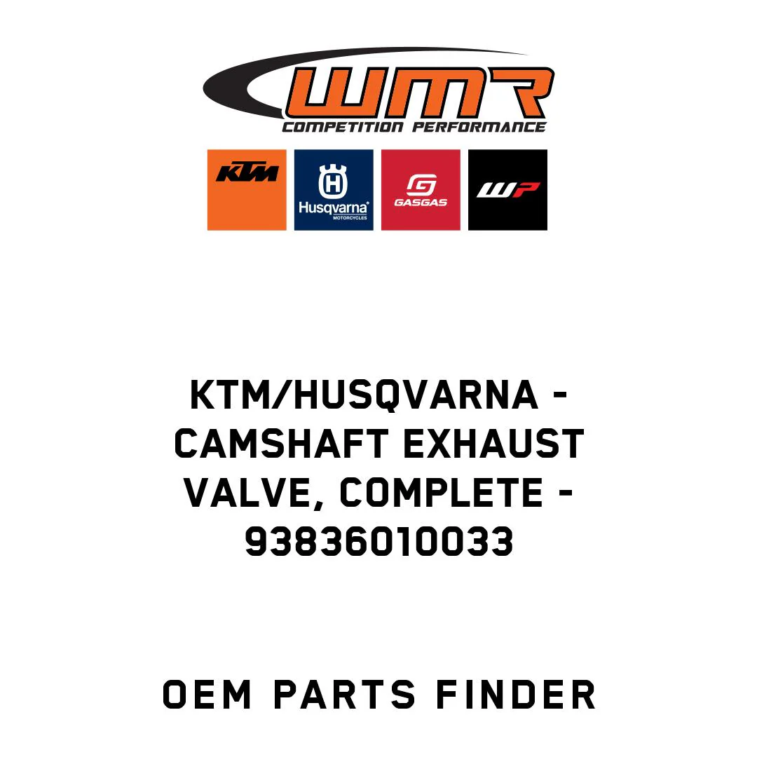 KTM/Husqvarna - Camshaft exhaust valve, complete - 93836010033
